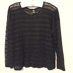 Bobeau semi sheer top